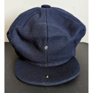 * Capas Headwear NY Cabbie Newsboy Flat White Hat, Patchwork Design, One Size